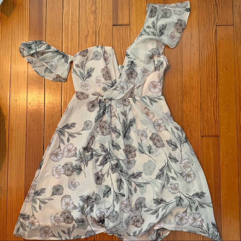 ASTR Asymmetrical Floral Dress